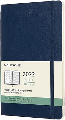 Agenda moleskine classic 12 mois 2022, couverture souple, grand (5 x 8,25), bleu saphir. Diaytar : Où vos envies rencontrent votre budget
