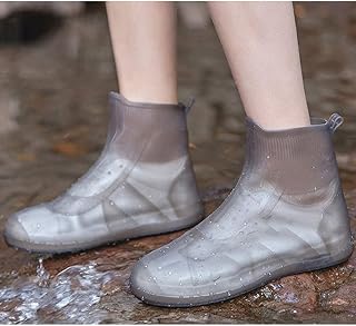 Couvre-chaussures imperméable, couvre-chaussures d'extérieur en silicone, adapté aux garçons et aux filles, double
