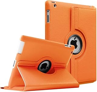 Étui detuosi pour ipad 2 3 4 étui de protection en cuir rotatif