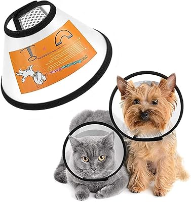 Mamo bear collier électronique réglable en forme de cône pour chats, chiots