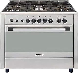Cuisinière à gaz aftron 90 x 60, 5 brûleurs, afgr9060fesd