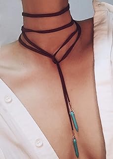 Sautoir bohème avec turquoise sexy rock fait à la main collier vintage accessoires femme. Diaytar Sénégal : La marketplace qui pense à votre porte-monnaie
