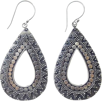 Boucles d'oreilles pendantes en argent sterling 925 faites à la main pour femmes