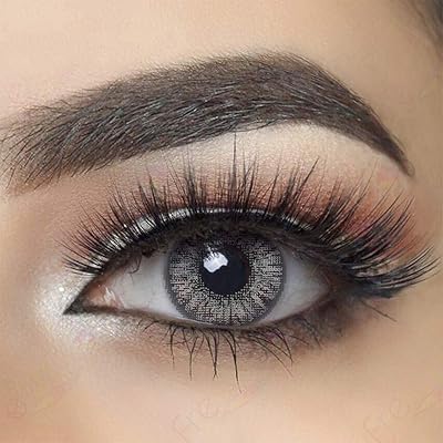Lentilles de contact annuelles souples jetables 3 couleurs pour les yeux avec étui