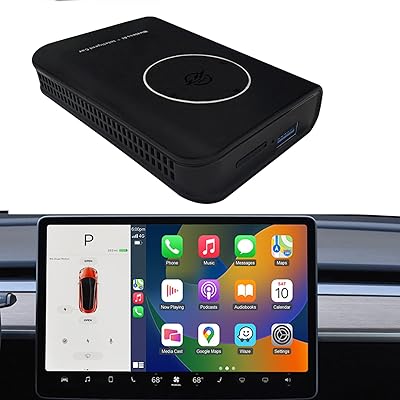 Adaptateur carplay sans fil android automatique pour tesla modèle 3/y/s/x, prise en charge