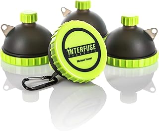 4 pièces porte-clés entonnoir à protéines ; entonnoir pour bouteille d'eau supplémentaire, récipient