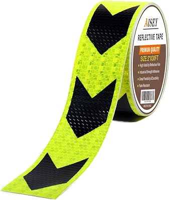 Ruban réfléchissant imperméable, ruban transparent, ruban d'avertissement de danger, panneaux de sécurité 2"