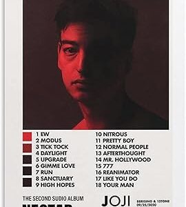 Xinyin goji poster nectar minimaliste album couverture affiche décor toile mur art affiches et impressions moderne famille chambre décoration 12 x 18 pouces (30 x 45 cm). Diaytar : Des offres irrésistibles chaque jour