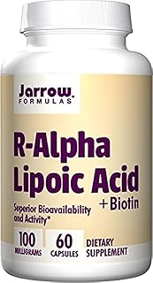 Jarrow formulas, acide r-alpha lipoïque avec biotine, 60 capsules