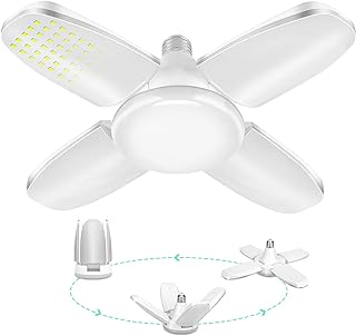Lumières de garage led 6000 lumens 60w e26/e27 - plafonnier de garage déformable, lumières led pour garage, atelier, établi, grange, entrepôt, zone entière, magasin. Diaytar : Le discount nouvelle génération au Sénégal