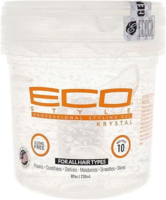 Gel coiffant professionnel vendifol 960 eco style crystal, 8 oz