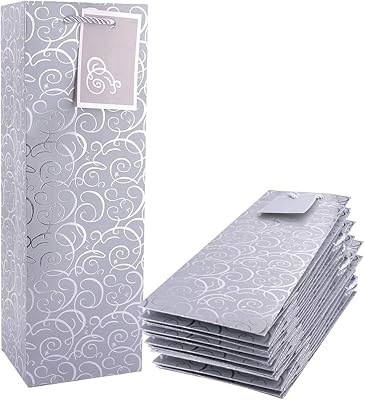 Castoyve sacs à vin 5 pièces sacs en papier cadeau pour bouteille