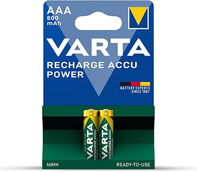 Batterie rechargeable varta a de long life - 800 mah, (pack de 2)