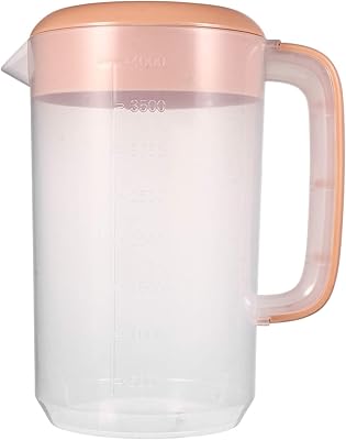 Yarnow 4l pichet de réfrigérateur en plastique grand pichet à eau avec balance