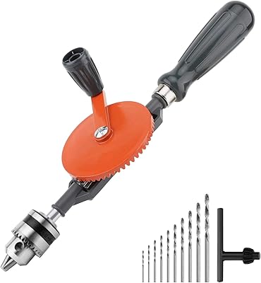 Perceuse à main puissante, capacité de 1/4 pouces (0,6-6 mm), mandrins de précision