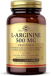 Gélules végétales solgar l-arginine, 500 mg 100 gélules