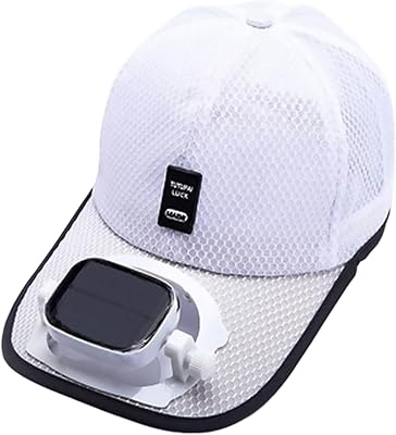 Casquette de baseball pour hommes avec ventilateur solaire, chapeau d'été à large bord avec protection uv, chapeau de plage en maille, alimentation solaire/chargement usb. L'alternative e-commerce intelligente au Sénégal : Diaytar