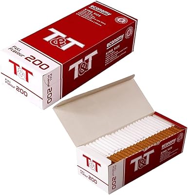 Tubes à cigarettes white leaf king size 200 pièces par boîte.