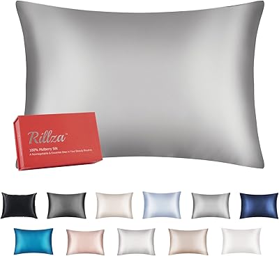 Taie d'oreiller en soie relza hair & skin, 100 % soie des deux