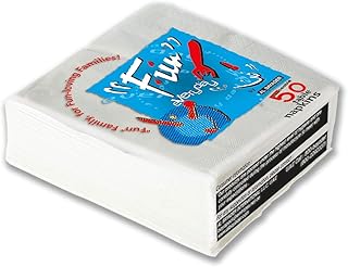 Serviettes en papier double épaisseur de luxe au quotidien, taille 33 x 33