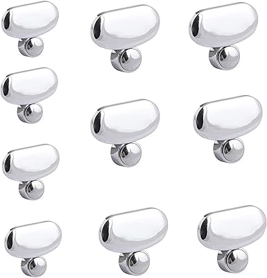 Han sheng 10 pièces ensemble de clips de miroir ovales support de pinces