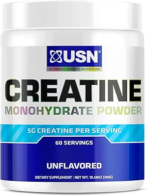 Poudre de monohydrate de créatine pure usn, 300 grammes