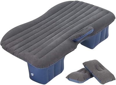 Matelas de camping gonflable portable haitral avec oreiller, convient à la plupart