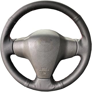 Jinyisi adapté pour toyota yaris 2007-2011, housse de volant de voiture cousue à