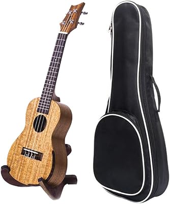 Ukulélé débutant en bois d'acajou 24" pour concert pour enfants hawaïens avec sac