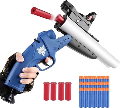 Jouet pistolet à mousse double avec tir de projectile pour enfants de accessoires