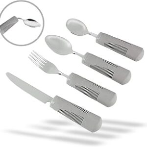 Ensemble de couverts pliables medipack - idéal pour les personnes âgées, handicapées, les patients atteints de la maladie de parkinson ou ceux souffrant de tremblements 1 x ensemble gris. (le couteau ne se plie pas). Shoppez futé, shoppez Diaytar Sénégal