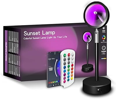 Projecteur rvb wanti wireless sunset design de tuya qui fonctionne avec bluetooth, veilleuse