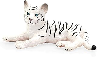 Figurine de jouet tigre blanc inclinable mojo