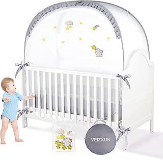 Tente de sécurité pour lit de bébé pour empêcher bébé de grimper, moustiquaire