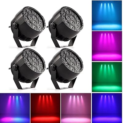 12 pièces rgbw led lumière de scène 12w led lumière de scène auto