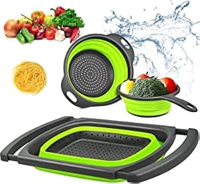 Ensemble de passoires de cuisine dubai store passoire pliable sur l'évier 3 pièces