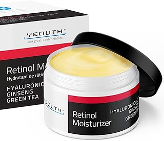 Crème hydratant jeunesse au rétinol avec acide hyaluronique, ginseng et thé vert, 1