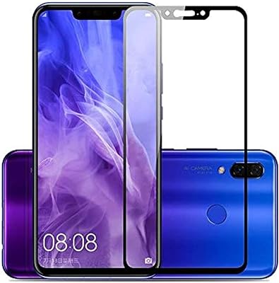 Protecteur d'écran en verre incurvé 5d pour huawei nova 3i - noir