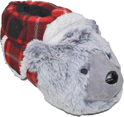 Pantoufles melfi drôles en peluche panda gorille animal doux et chaud border collie