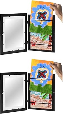 Cadre artistique avant a4 2 pièces pour enfants cadres ouverts pour exposition d'art