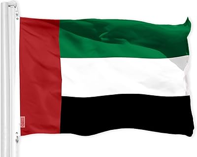 Drapeau des émirats arabes unis 4x6 pieds 120x1180cm imprimé 150d