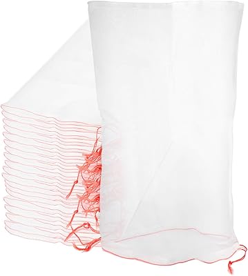 50pcs sacs de protection des fruits, sacs en filet de jardin réutilisables
