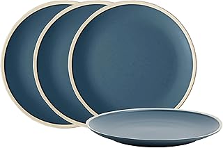 Service de table en céramique livingaste morandi ensemble d'assiettes plates de 8