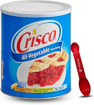 Pack économique de shortening végétal, récipient unique refermable crisco de 95 oz, shortening