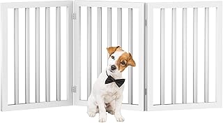 Barrière pour chien pet maker pour entrées, escaliers, maison - style accordéon pliable