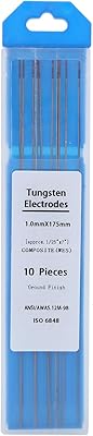 10pcs wes aiguilles tig électriques en tungstène avec pointe violette 1,0 x 175