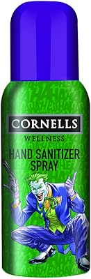 Spray désinfectant instantané pour les mains cornells wellness personnage de de ssin