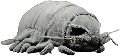 Peluche isopode géante réaliste frankiezhou, animal en peluche gris 12", peluche isopode, animal