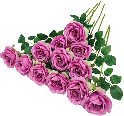 Fleurs de lavande artificielles à longue tige etf 12 fleurs artificielles en soie