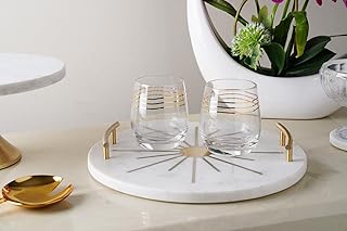 Pan emirates home furnishing plateau rond missoni star avec poignées - blanc